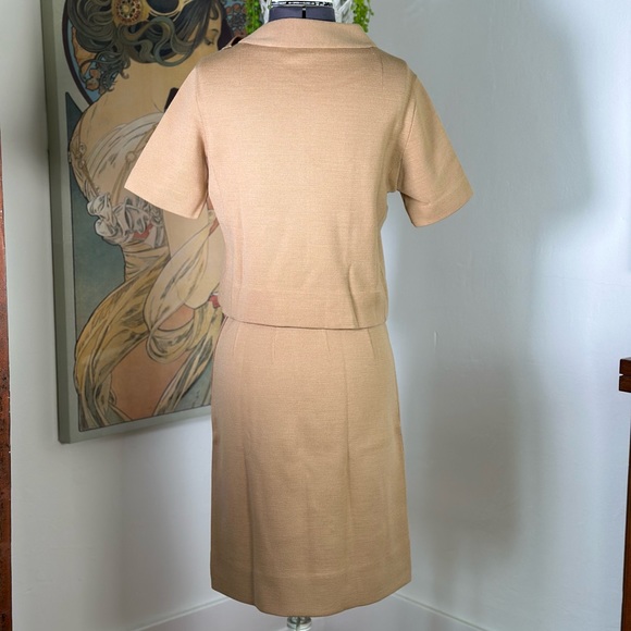 Women’s Vintage 50s 60s Kimberly Wool Mod Skirt Top Set - Picture 5 of 11